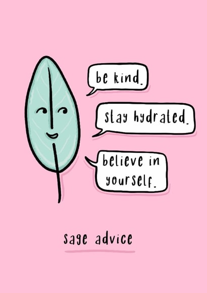 Sage advice created by @SarahFox.Illustration