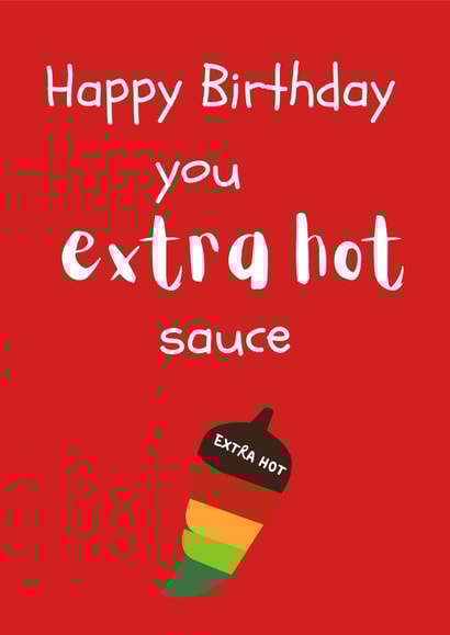 Nandos birthday card for an extra hot thing created by NatKards