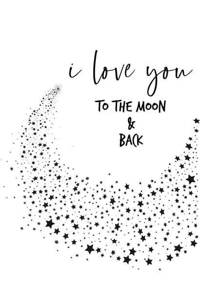 trail stars Valentines Day Card 16097 created by The 13 Prints