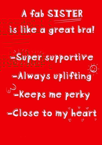 sister fab Birthday Card 20774 created by Art Thunderclap