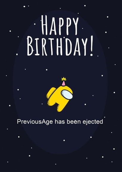 Among Us Birthday Card! created by Tom Sparke