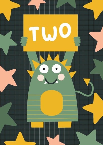 2 today - Mini Monster Birthday Card created by Powerinmykindness