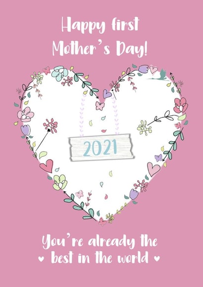 1st Mother's Day mum Mothers Day Card 37117 created by Little Letters with Love