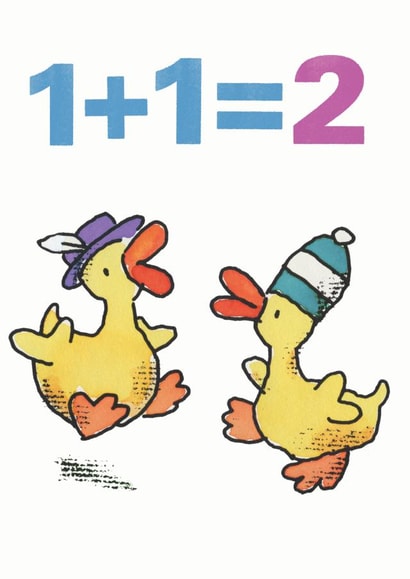 Cute Birthday Card - 2nd - Ducks created by Paul Dowling