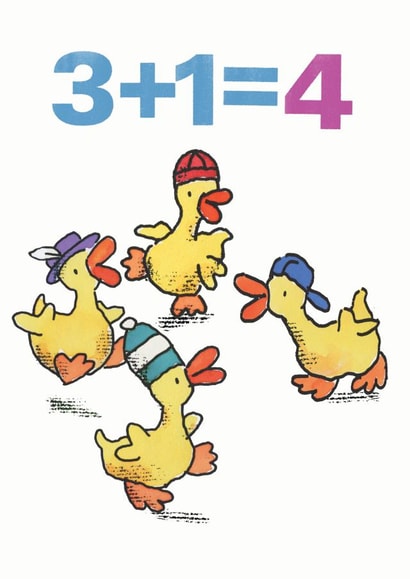 Cute Birthday Card - 4th - Ducks created by Paul Dowling