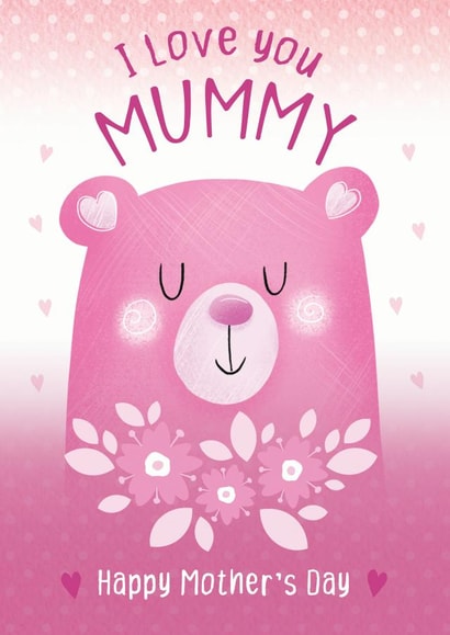 i love you mummy Mothers Day Card 45707 created by Trudles Doodles Handmade