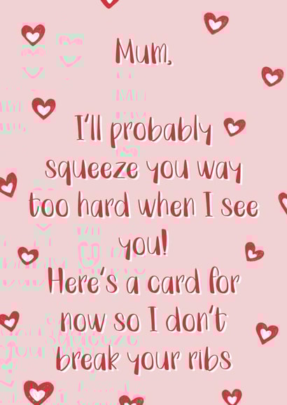 mum heart Mothers Day Card 47376 created by PopItThere