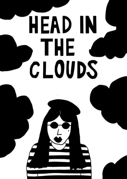 head in the clouds unfocused Just because Card 21814 created by Constance