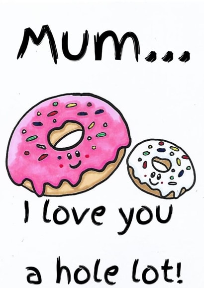 mum donut Mothers Day Card 21671 created by Ellie Roberts