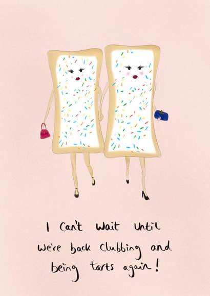 Funny female friendship birthday card created by mvk_prints