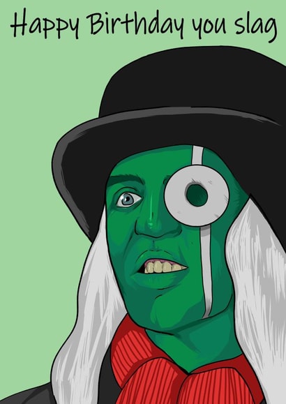 The mighty Boosh Birthday card created by Bethany Rice