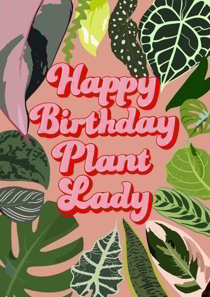 Birthday Plant lady Birthday Card 21130 created by Alexa Makes Cards