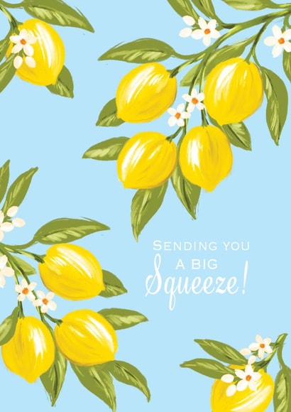 big squeeze lemons Love & Friendship Card 21829 created by Zoe May Designs