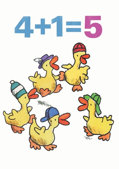 Cute Birthday Card - 5th - Ducks created by Paul Dowling