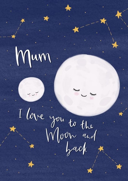 mum moon and back Mothers Day Card 6406 created by Nicole Julia