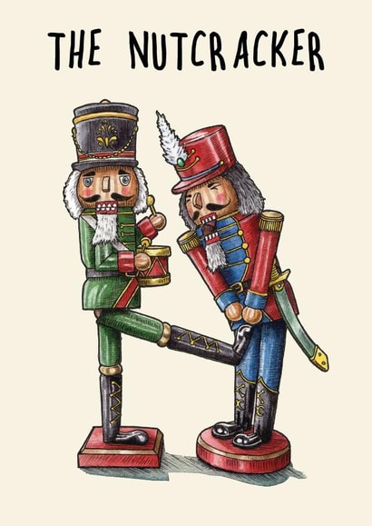 The Nutcracker Rude Christmas Card created by Bewilderbeest