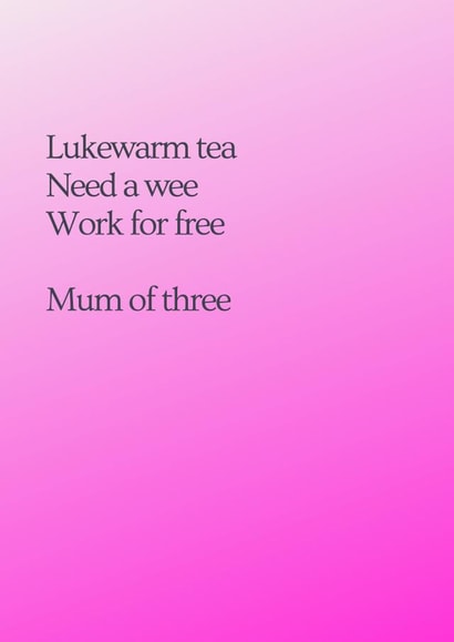 Motherhood Just to say Mothers Day Card 48070 created by Katy Towse