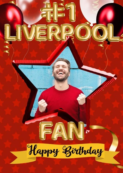 Liverpool Lfc Birthday Personalised Photo Card 15453 created by Kerrylovescards