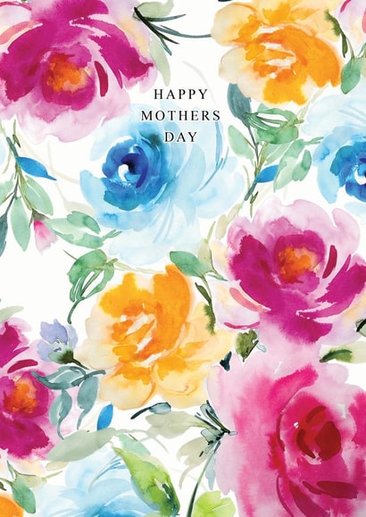 Classic Mothers Day Card - Flowers - Happy Mothers Day created by Sophie Hilton Designs