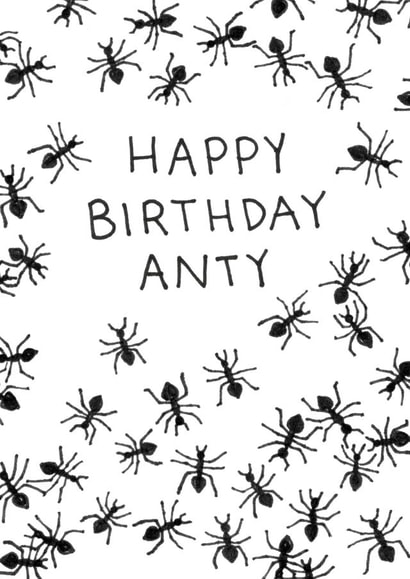 ants bugs Birthday Card 20918 created by Martina Scott