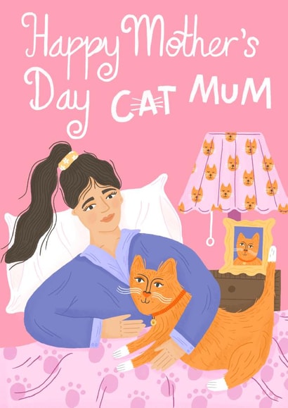 cat mum from the cat Mothers Day Card 21569 created by Katie Brookes