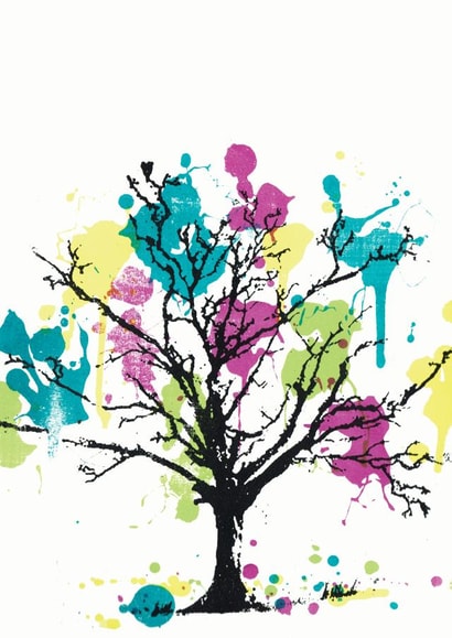 tree colourful Card 23696 created by Katie Edwards