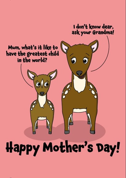 deer deers Mothers Day Card 41231 created by BeckiLamby