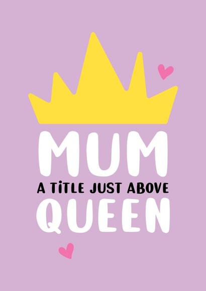 mum title Mothers Day Card 17953 created by Seabird Studio