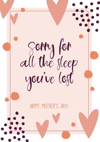 heart sorry Mothers Day Card 41860 created by BEECH & ELM