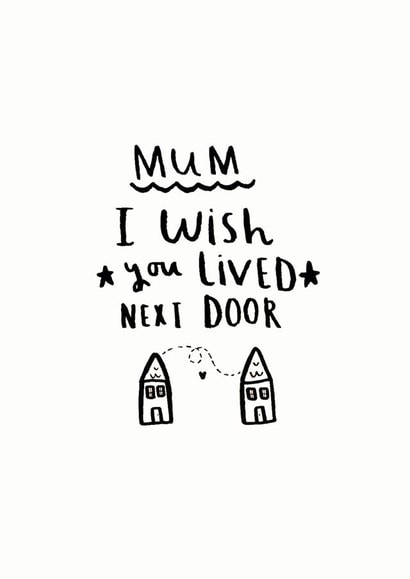 distance lived next door Mothers Day Card 38539 created by Ellie Ellie