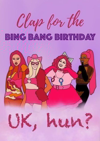 Bing Bang Birthday Card created by Esther the Sketcher