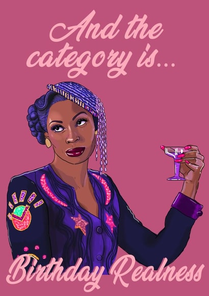 pose elektra abundance Birthday Card 43281 created by The Queer Store