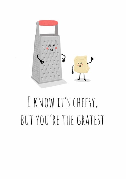 cheese grater Love & Friendship Card 21593 created by Rumpl & Co.