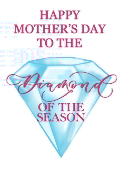 diamond gem Mothers Day Card 15332 created by The Amyverse