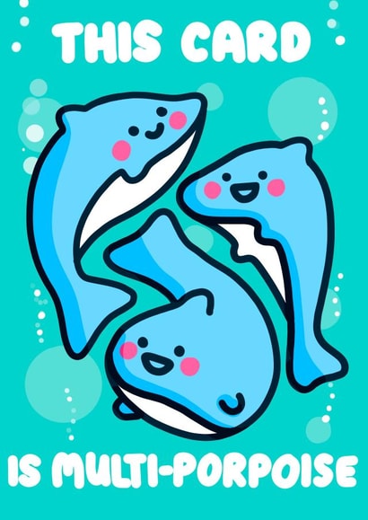 Funny Dolphin Mothers Day Card 47716 created by @A Charm of Cards