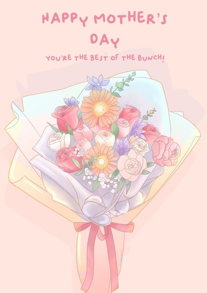 flower best of the bunch Mothers Day Card 47675 created by Hayley Gregor