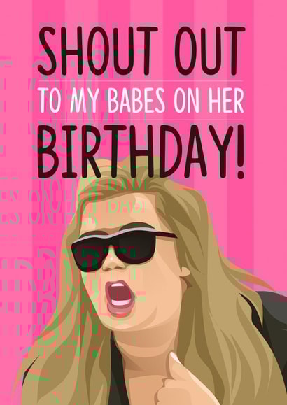 Funny Gemma Collins Birthday card created by TeHe Gifts