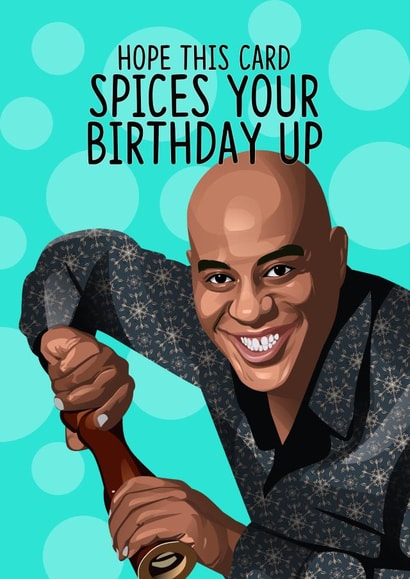 Ainsley Harriott Ainsley Birthday Card 16770 created by TeHe Gifts