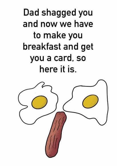 rude dick Mothers Day Card 48111 created by Liam Sketchy