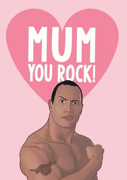 The Rock Rock Mothers Day Card 13584 created by Bonne Nouvelle