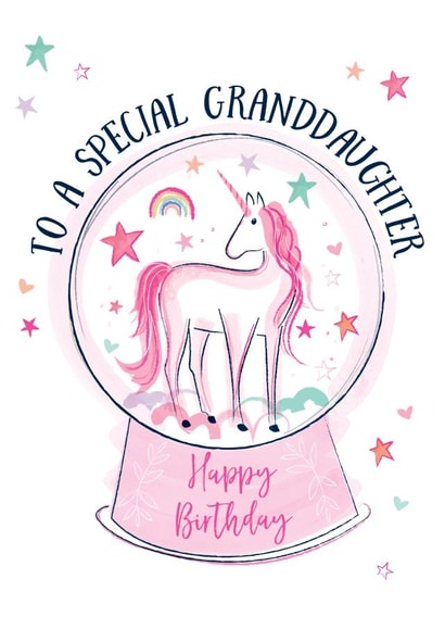 To a special Granddaughter Happy Birthday created by Katie Phythian Design