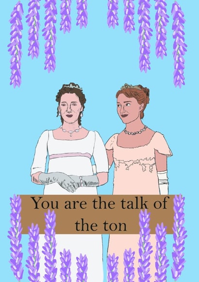 bridgerton daphne Love & Friendship Card 17164 created by Charlotte Ward