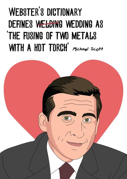 Michael Scott wedding design (welding) created by Robin Designs