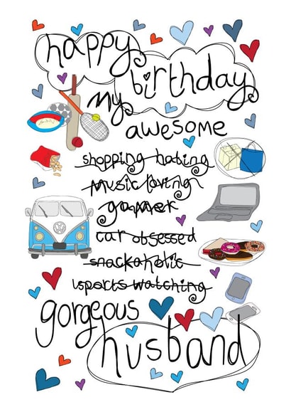 Happy Birthday Gorgeous Husband - Love You created by Love and Happy Stuff