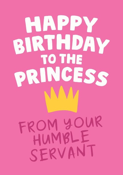 princess humble Birthday Card 13334 created by Studio Doodles