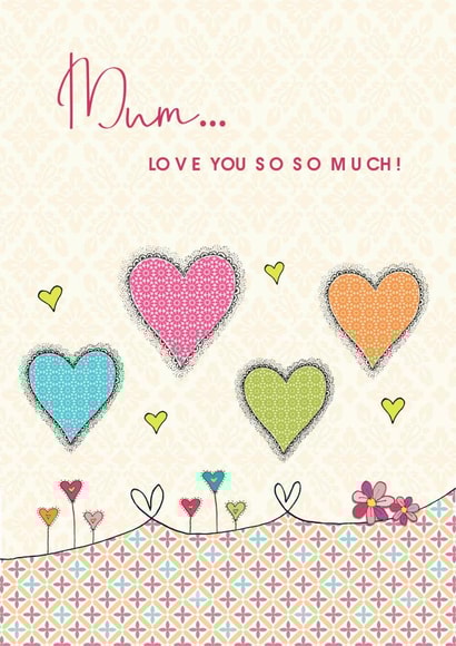 Love you so much mum mum cards Card 27367 created by Sabah Designs