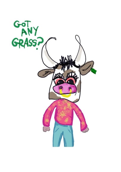 grass got any Just because Card 41115 created by mollymook