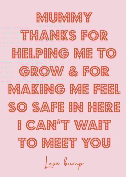 To mummy love bump created by Nicola Jo