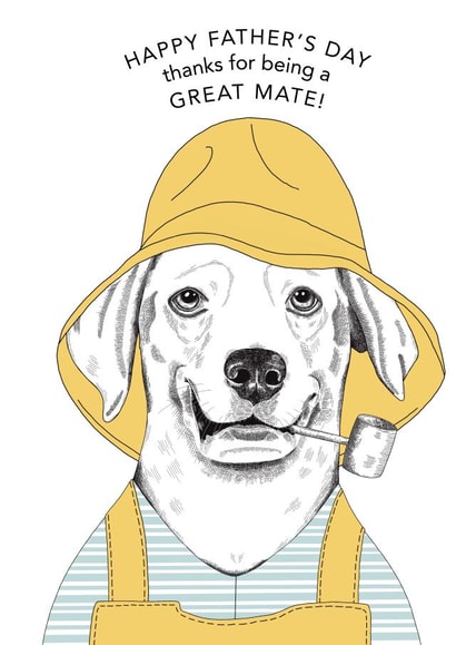 sailor mate Father's Day Card 30770 created by Dotty Dog Art