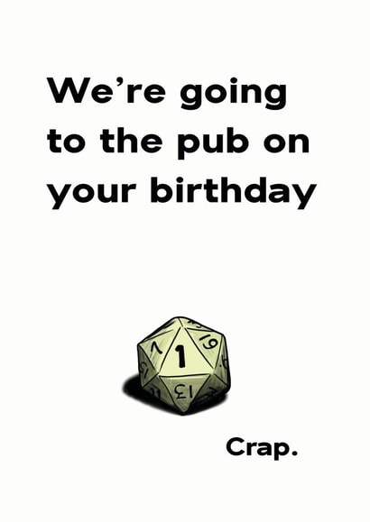 role rpg Birthday Card 41774 created by Cris Stewart